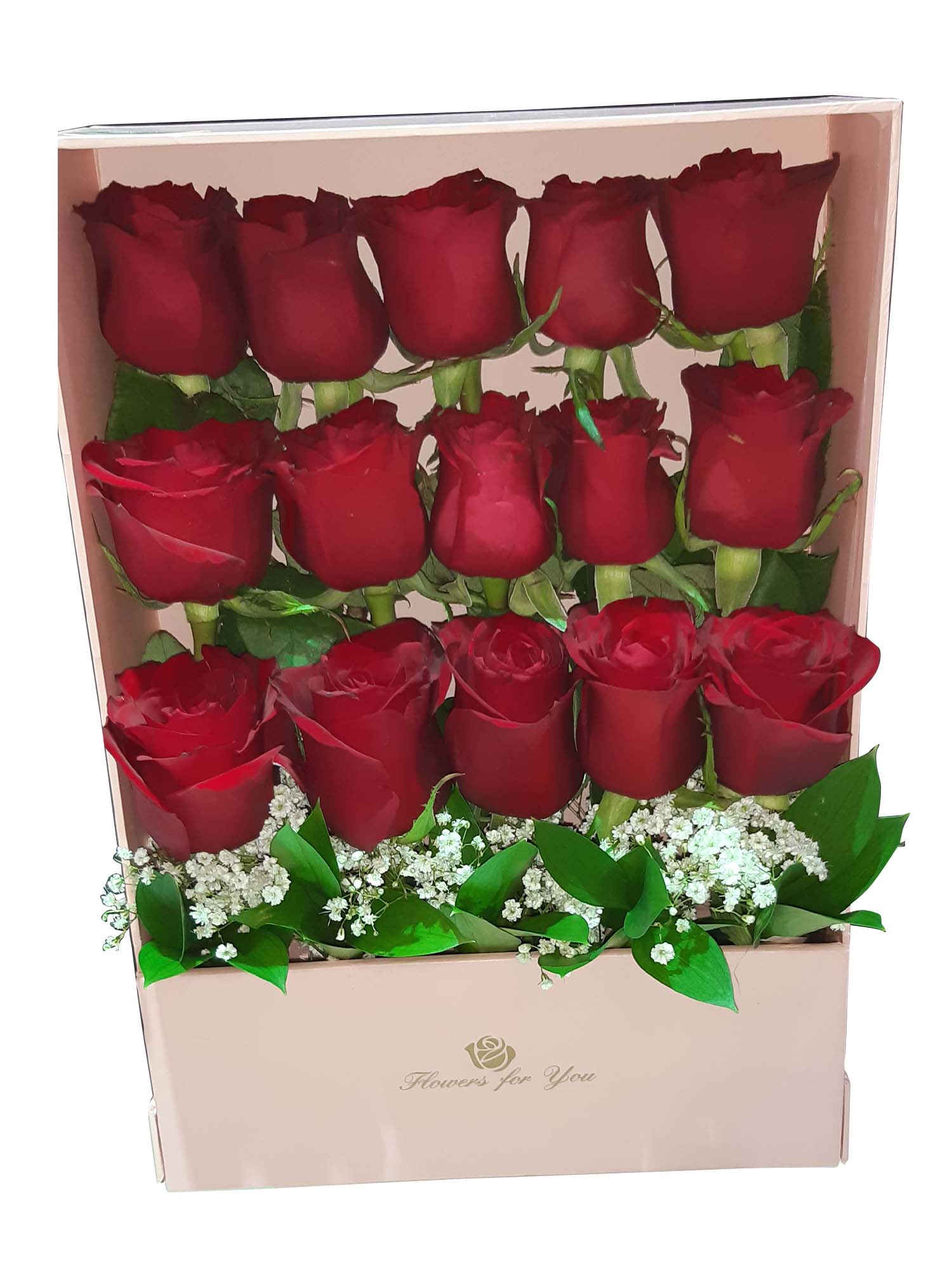 Unique Box Arrangement With Red Rose